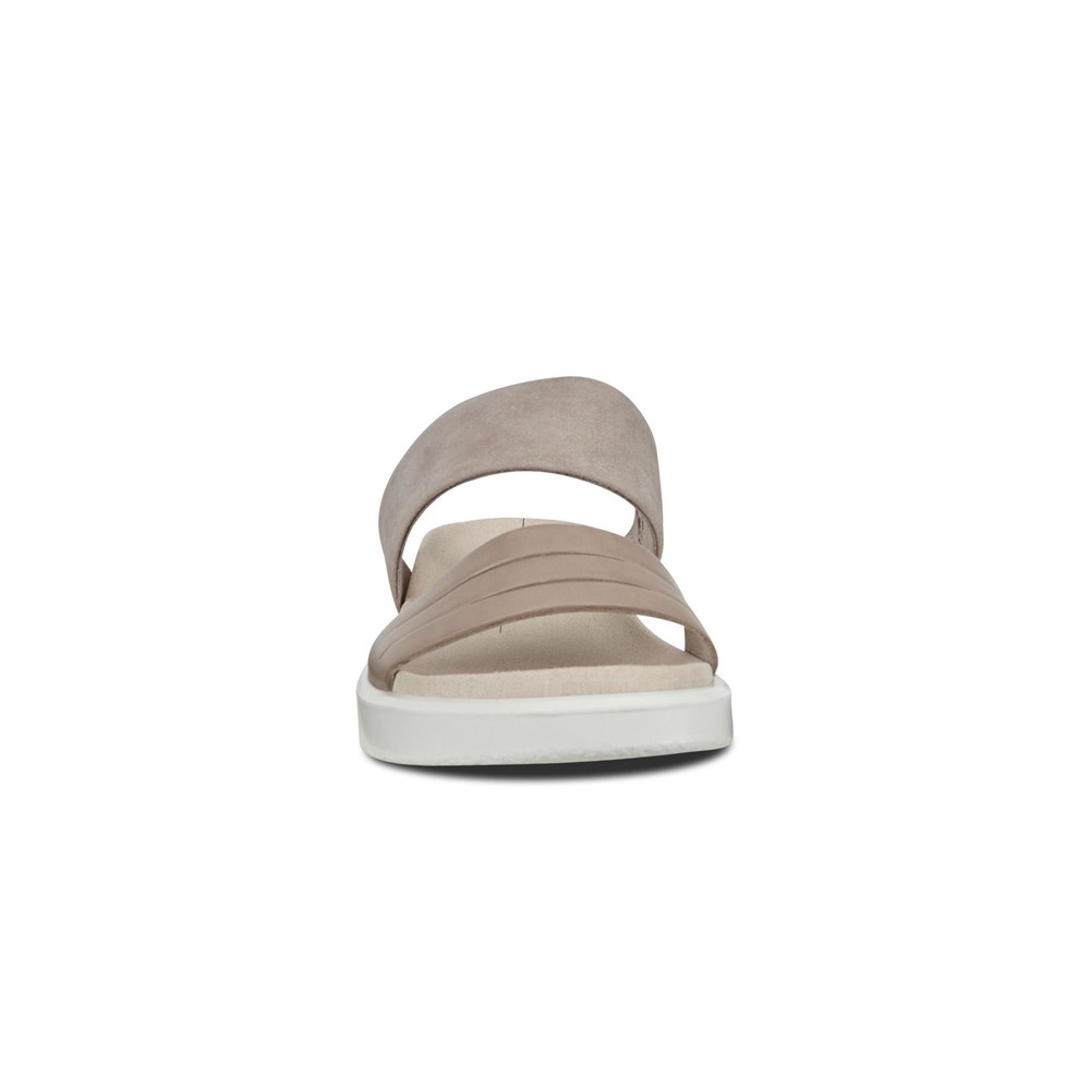 ECCO Womens Sandals Grey - Flowt W Flat - LQJ-675189